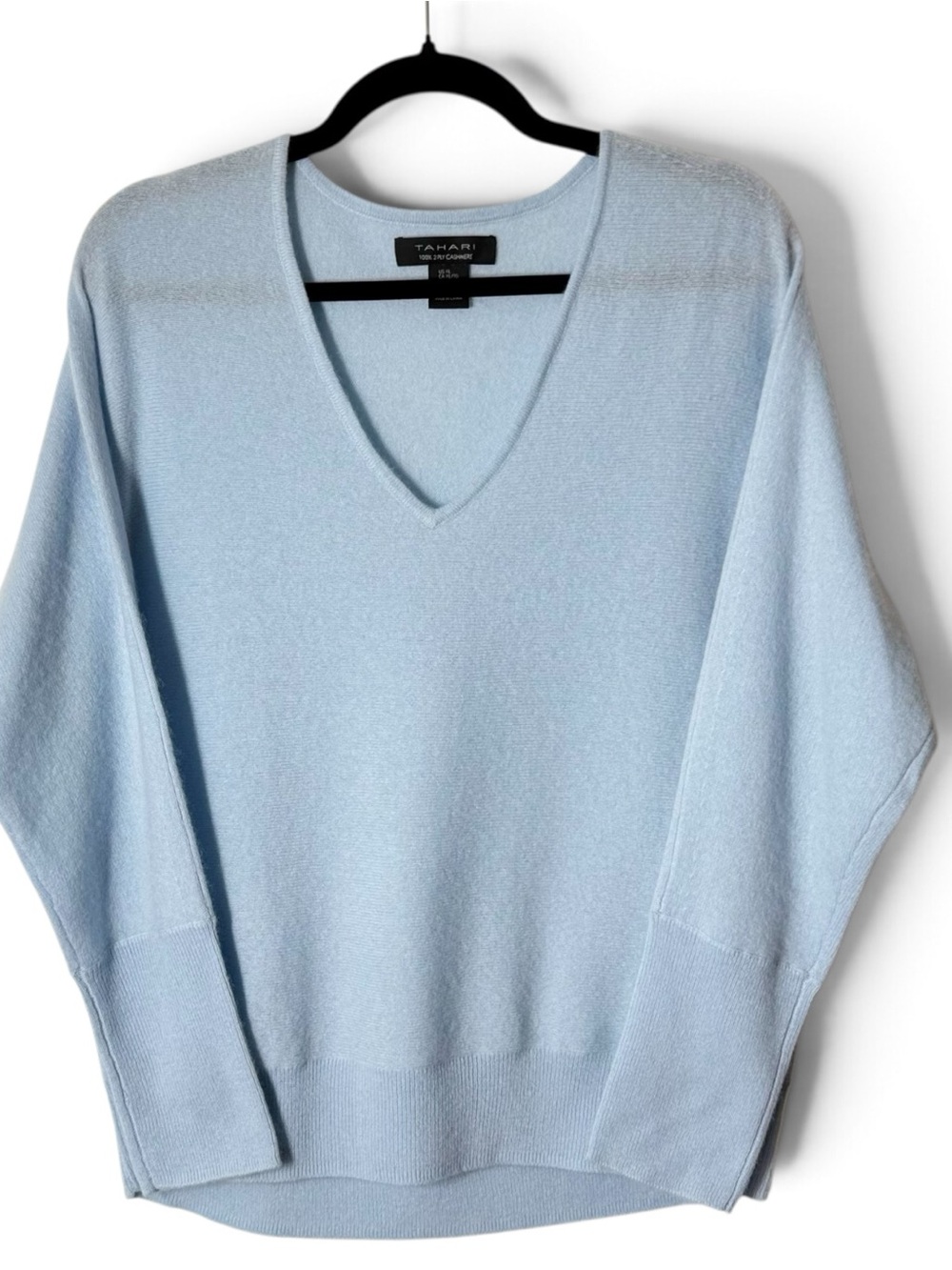 Tahari 100% 2-Ply Cashmere Relaxed Pullover Sweater / XL